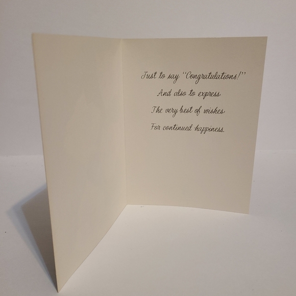 VINTAGE Yellow Rose Congratulations Card - Picture 3 of 6